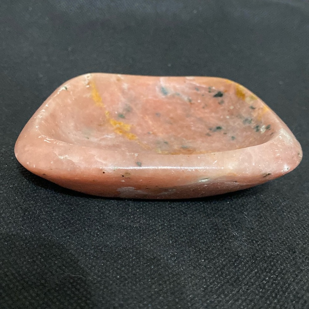 Vintage Madagascar Genuine Polished Kunzite Quartz Crystal bowl